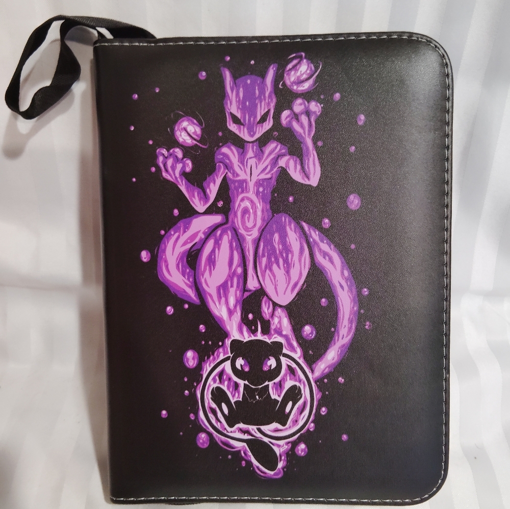 Pokemon Black and Purple Mewtwo Case Large.
